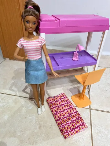 Playset Barbie com Boneca - Casa Mobiliada 360 Graus - Mattel