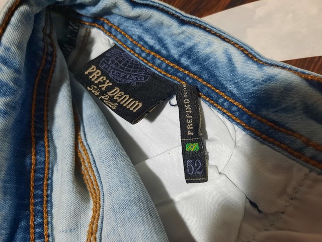 Calsa Jeans Blue Preffixo (PRFX Denim) Modelo delave Rasgada. Sem uso.  - Foto 4
