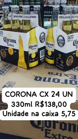 Pack Cerveja Pilsen Corona Garrafa 6 Unidades 330ml Cada