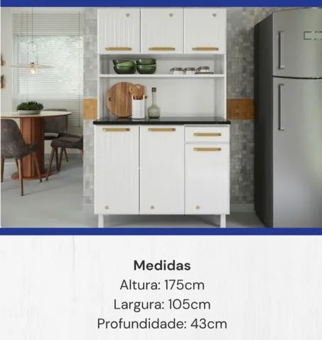 Cozinha armário kit cozinha largura 105 cm 