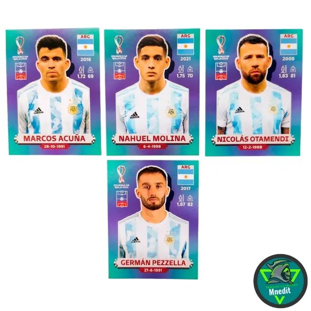 Lote Com 15 Figurinhas Da Argentina - Copa Do Mundo 2018