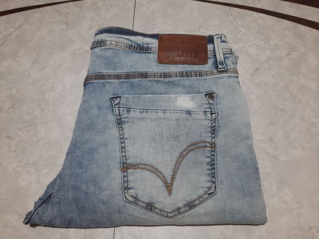 Calsa Jeans Blue Preffixo (PRFX Denim) Modelo delave Rasgada. Sem uso.  - Foto 2