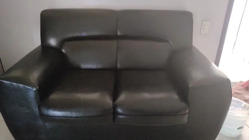 Sofá preto 2 e 3 lugares 65569177410178121