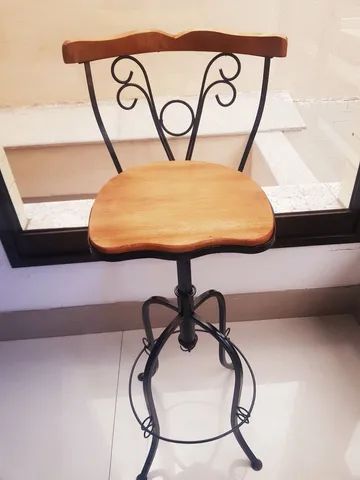 Banqueta Bistrô Ajustável e Giratória Versalhes  - Foto 2