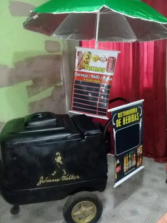 Carrinho de bebidas pronto para você trabalhar