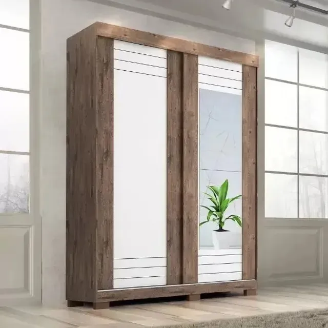 Guarda Roupa em 100%MDF Modelo Ayla - Porta de Correr Solteiro