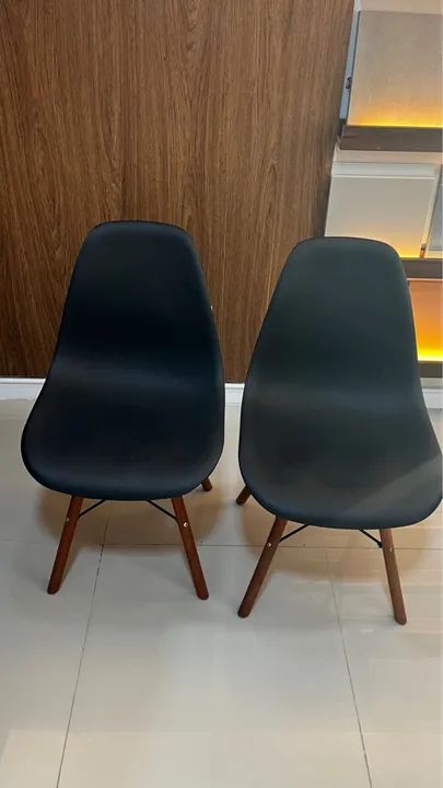 Kit 2 cadeiras charles eames