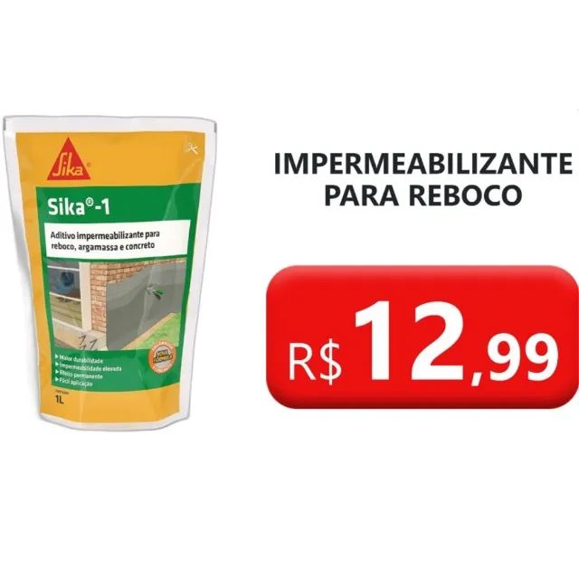 Impermeabilizante Para Reboco Sika 