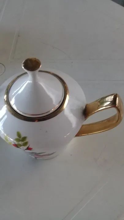 bule porcelana antigo pozzani - Foto 4