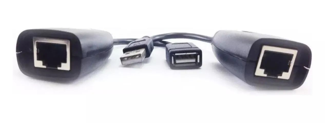 Cabo Extensor USB via Cabo RJ45 Cat5/Cat6 - Até 45 Metros - Foto 2