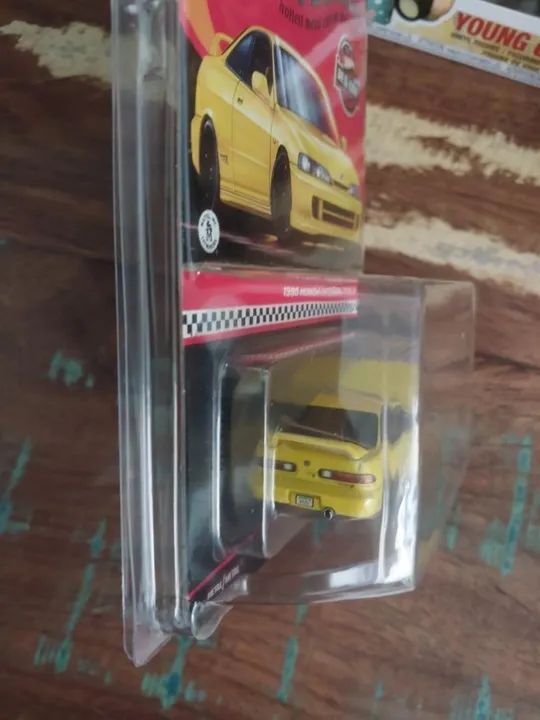 Hot Wheels Rlc 1995 Honda Integra Type R Amarelo - Foto 2