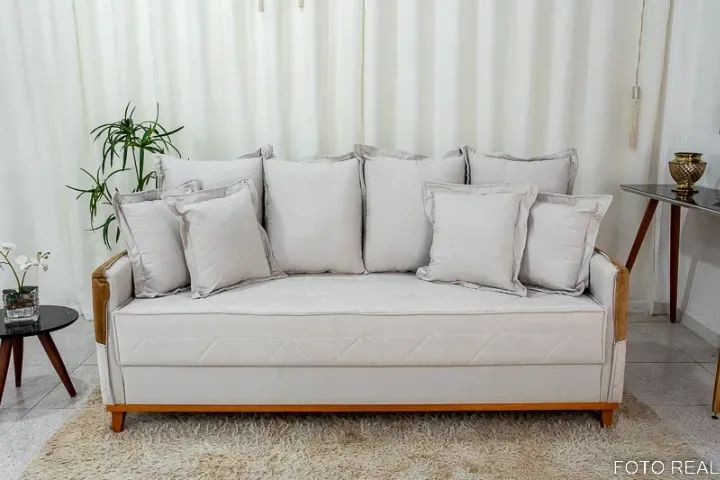 Sofá Living Vican 2,00m    1    Molas Bonnel   Pronta Entrega!