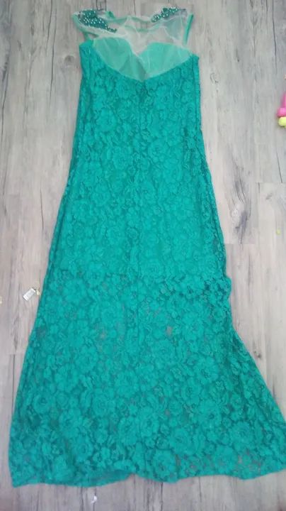Vestido verde de festa G