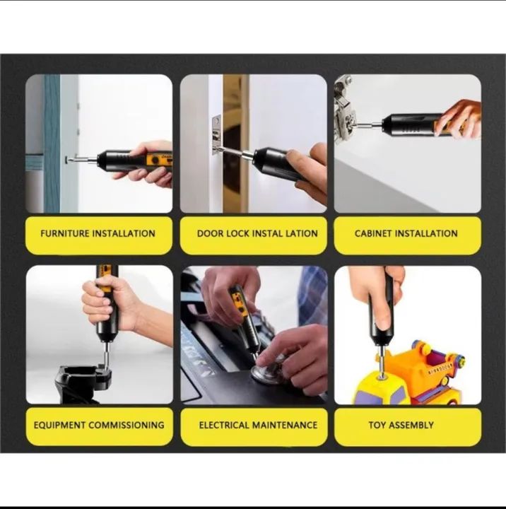 Parafusadeira Elétrica Recarregável portátil com 34 Pontas - Foto 4