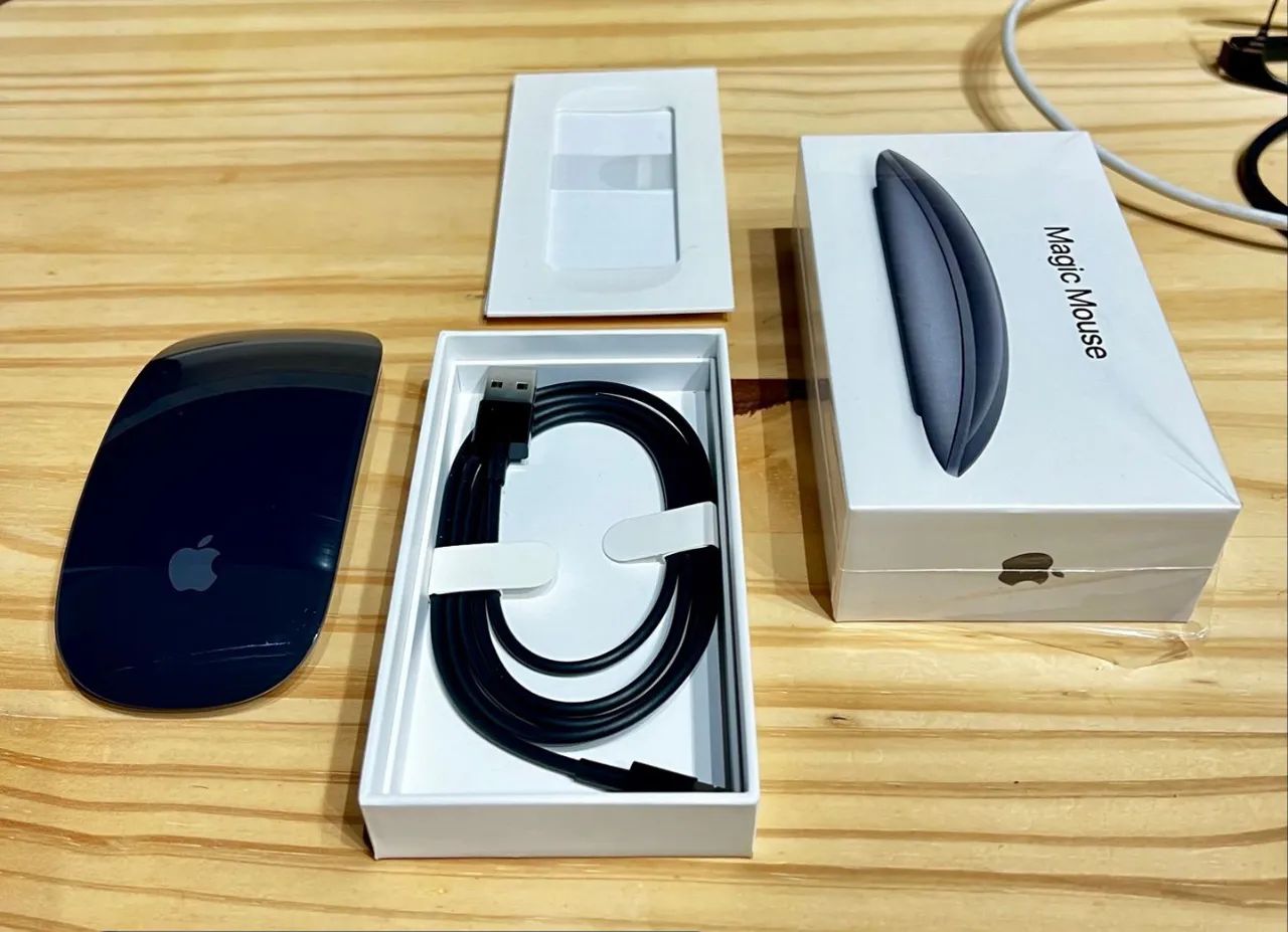 magic mouse superfície multi-touch preta