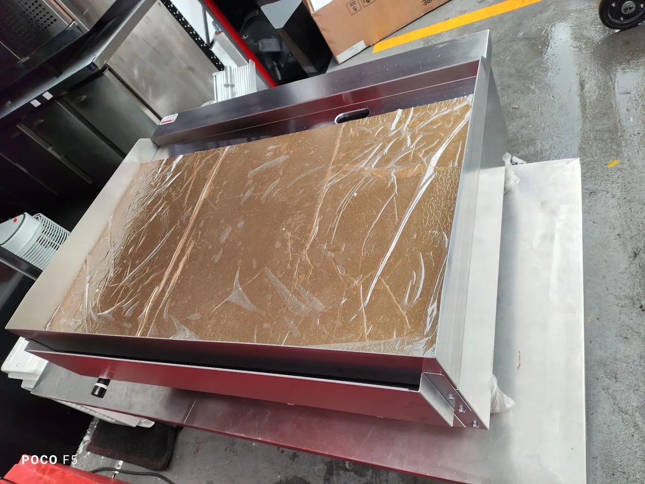 VENDO CHAPA 3 QUEIMADORES PROFISSIONAL ZAHAV INOX NOVA  - Foto 6