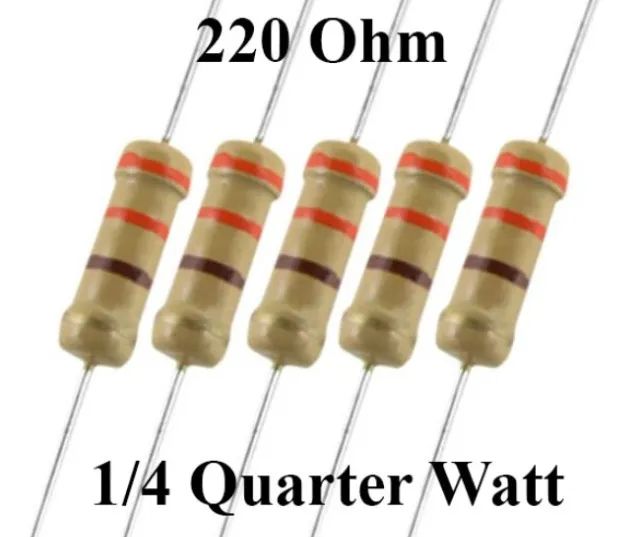 Resistor 220 ohms Kit 20 Unid. Arduino Automação COD-CP547   - Foto 2