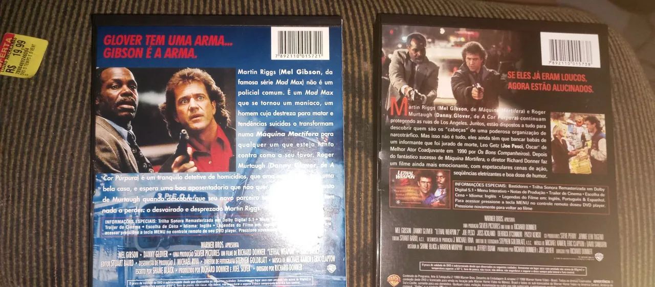 Máquina Mortífera 1 e 2 - DVD - Foto 2