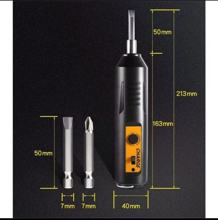 Parafusadeira Elétrica Recarregável portátil com 34 Pontas - Foto 5
