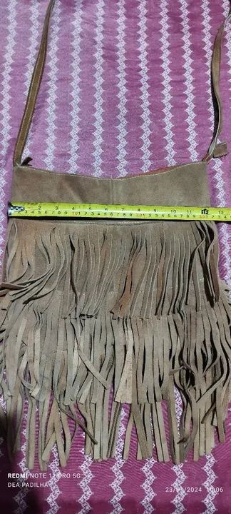 Bolsa de Couro com Franjas - Foto 4
