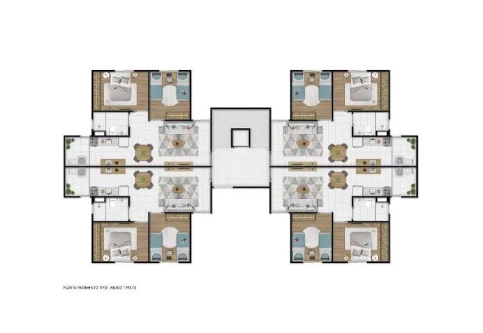 NA - Apartamento de 1 quarto PNE + área Garden  - Foto 2