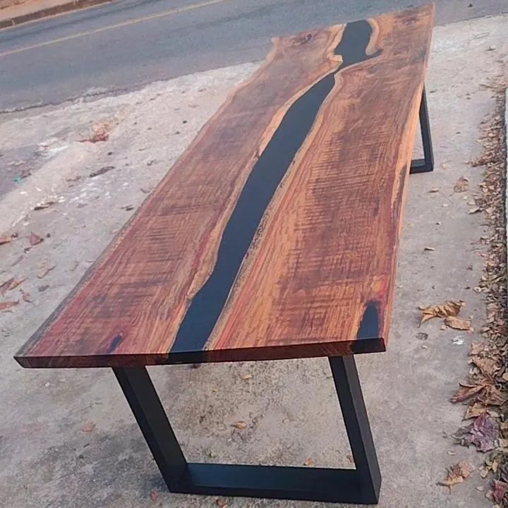 Mesa de Madeira Rústica 10 lugares Rivertable - Foto 4