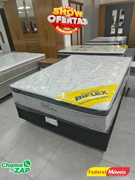 Cama Box Casal Molas Ensacadas Novo Pronta Entrega