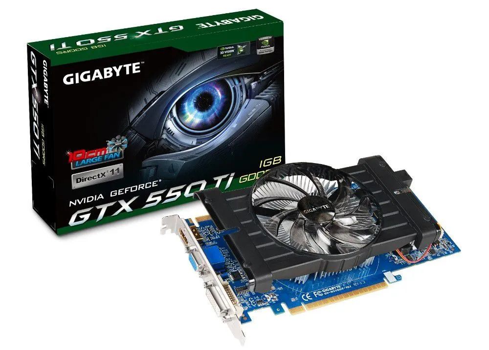 Placa de Vídeo Nvidia Geforce Gigabyte GTX 550 Ti 1GB GDDR5