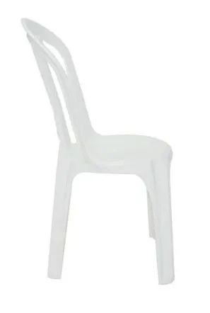 Conjunto Cadeira De Plástico Bistrô Atlântica Branca Com 4 Unidades - Tramontina - Foto 3