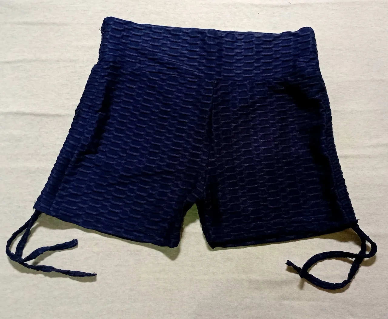 Shorts Feminino Texturizado Azul Marinho