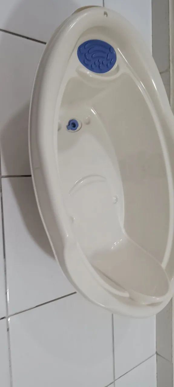 Kit Banho Bebê Urso - Banheira, Balde e Pote - Foto 3
