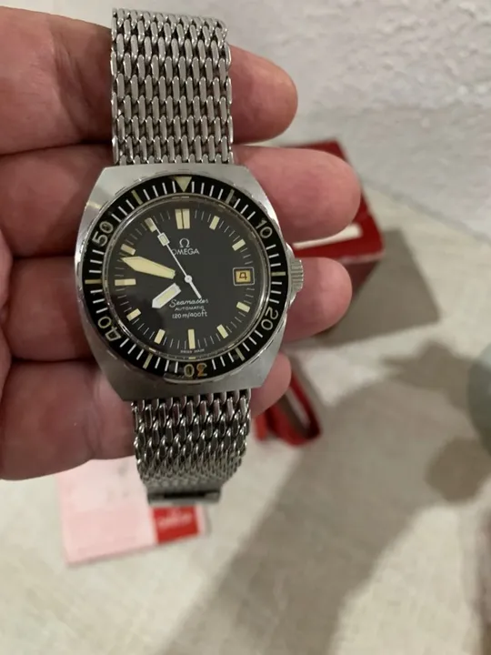 Relógio Omega Seamaster Baby Ploprof 120 Raro Completo