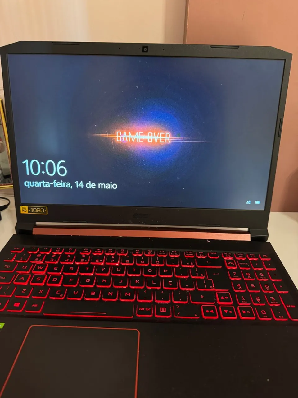 Notebook Gamer Acer Nitro 5 - Ryzen7/16GB/SSD256GB/HDD1TB/ GTX1650/W10PRO