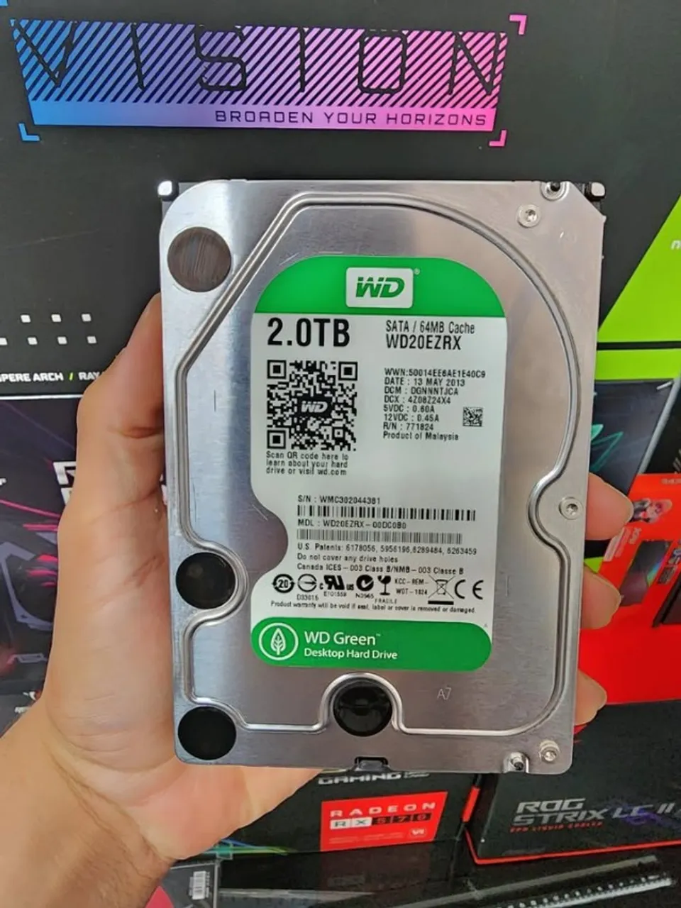 HD 2TB Wester Digital Green USADO