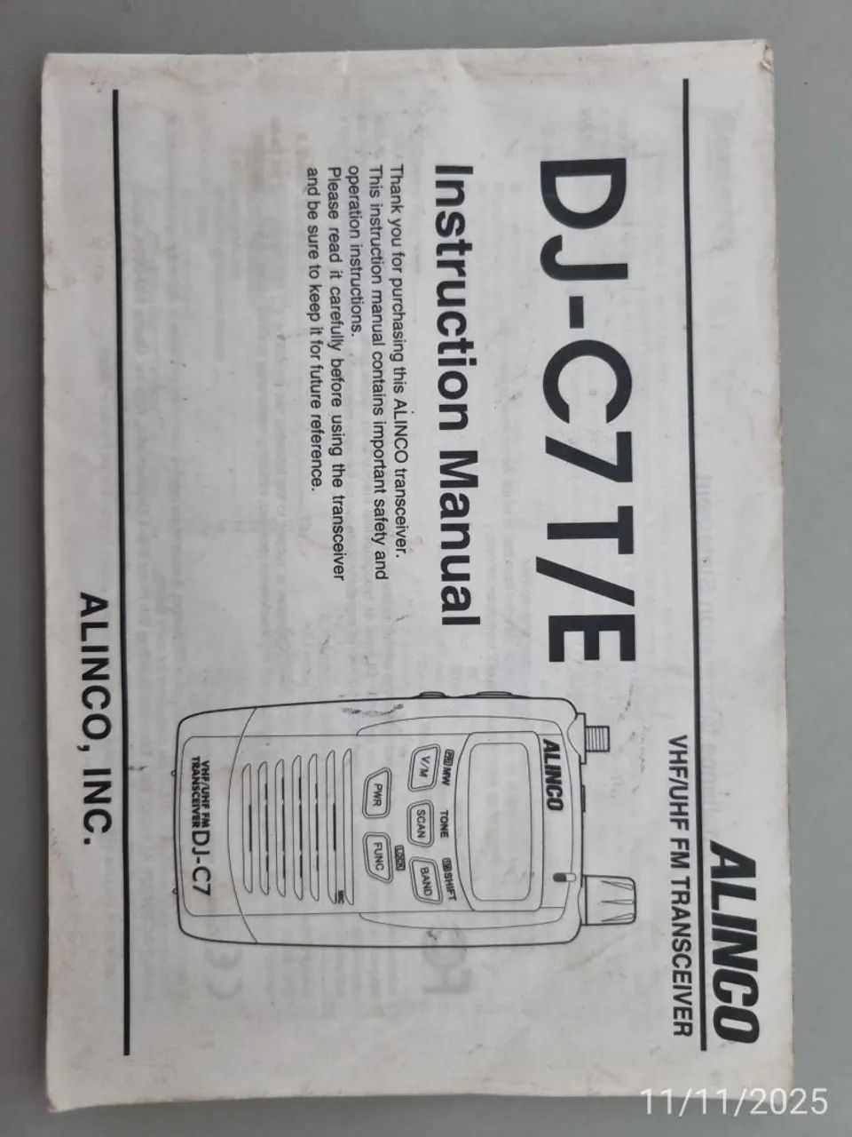 Rádio Comunicador HT Alinco DJ - C7 - Foto 5