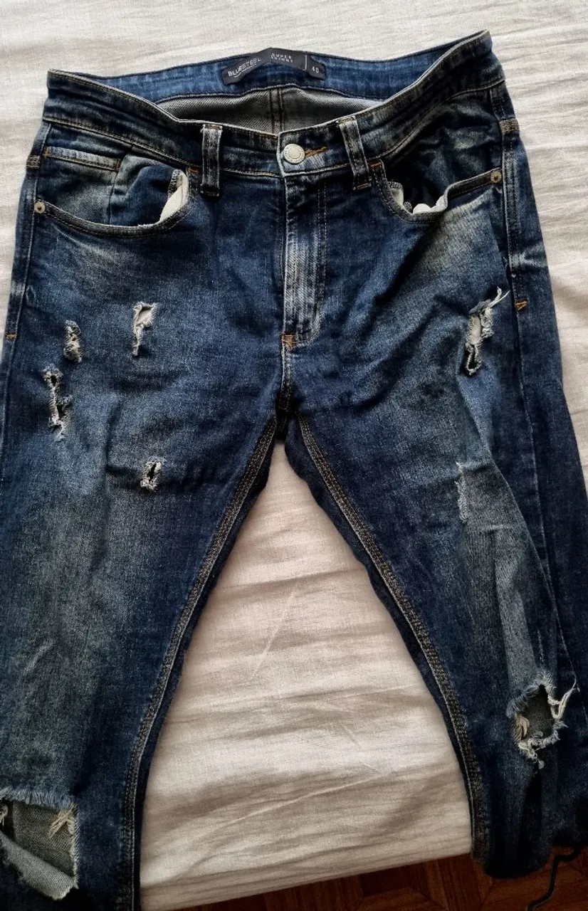 Calça Jeans Azul Destroyed - Super Confortável