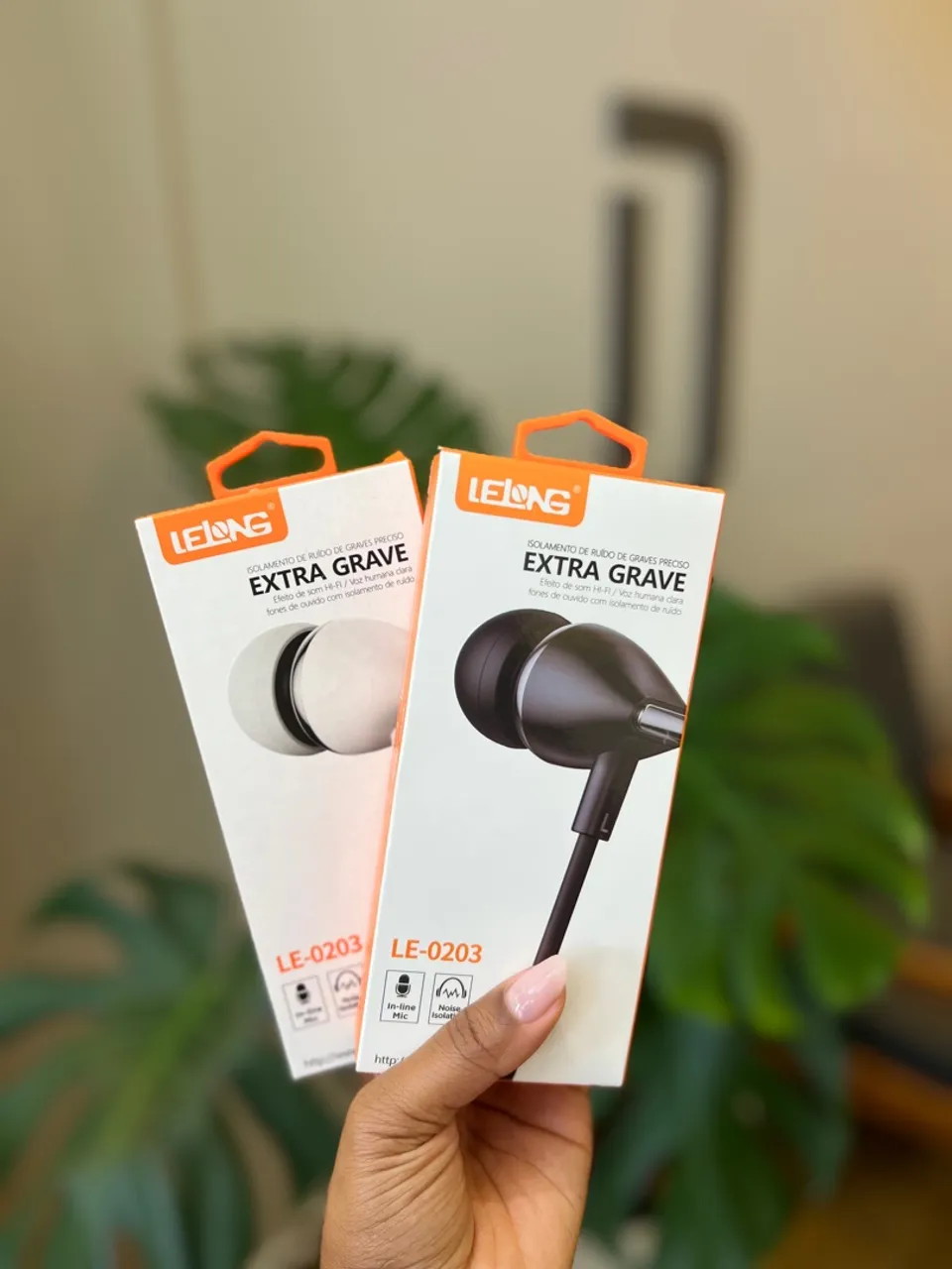 FONES DE OUVIDO LELONG EXTRA GRAVE / LACRADOS / LOJA FÍSICA 