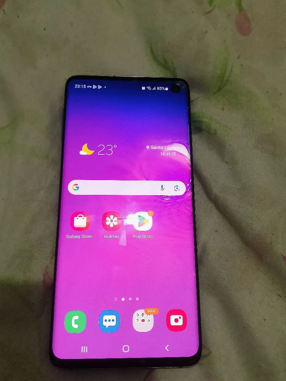 Celular S10 funcionando 128 GB perfeitamente sem nenhum defeito sem nenhum trinco