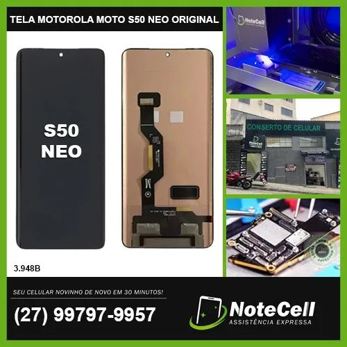 Tela Display P/Moto S50 Neo Original Nacional Oled 3.948B- Instalação Expressa 30 Minutos 