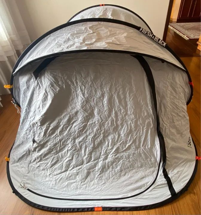 Barraca Nova Quechua 2 seconds Easy Fresh & Black para 2 pessoas  - Foto 2