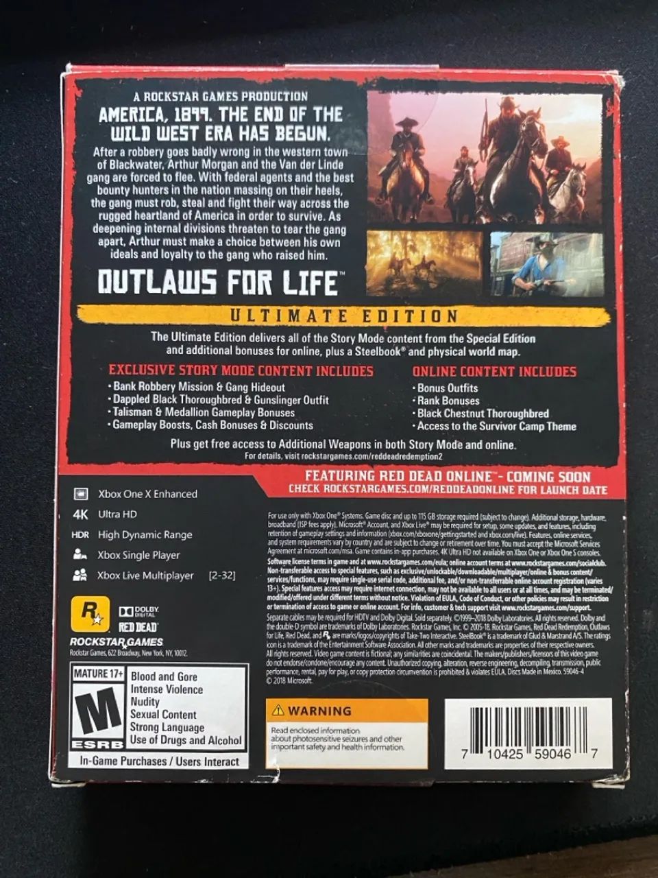 Red Dead Redemption 2 - Xbox One - Edição Ultimate - Foto 3