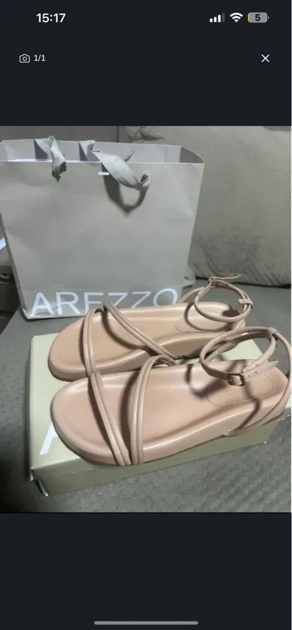 Sandália Arezzo flatform Arezzo papete Arezzo 36