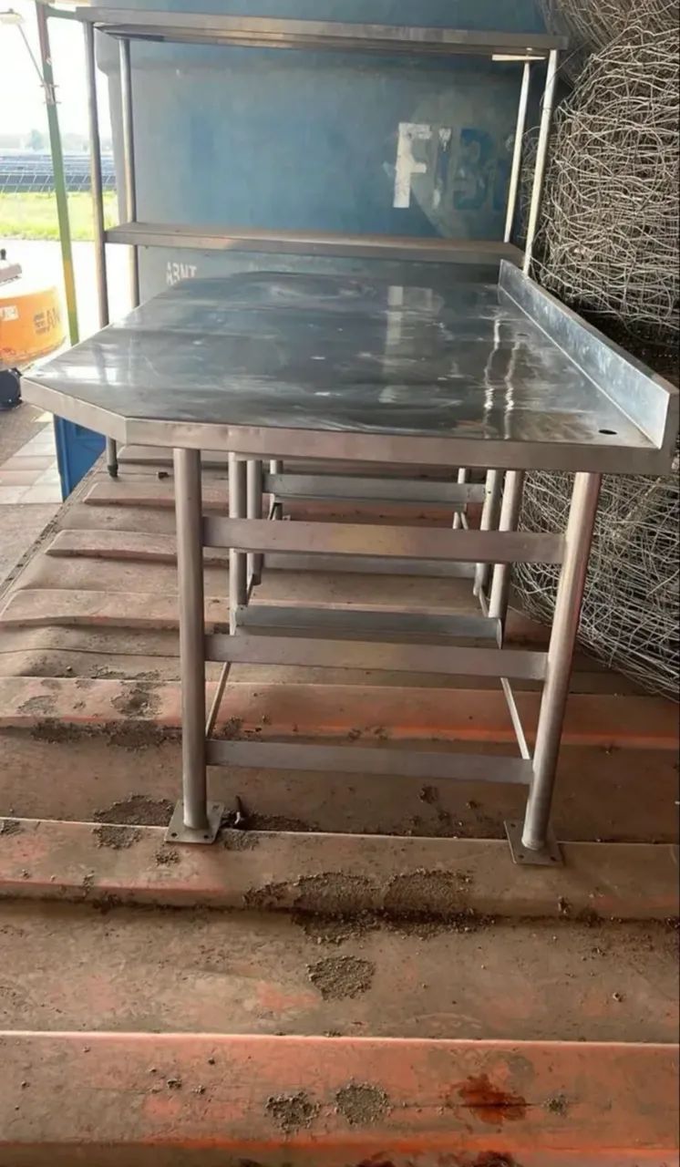mesa de inox para cozinha 