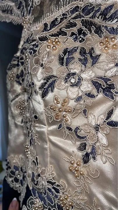 Vestido longo azul marinho - Foto 4