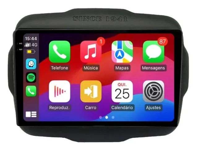 Central Multimídia Aikon 9 polegadas Android Full 4G Wifi LTE Jeep Renegade e Compass - Foto 3