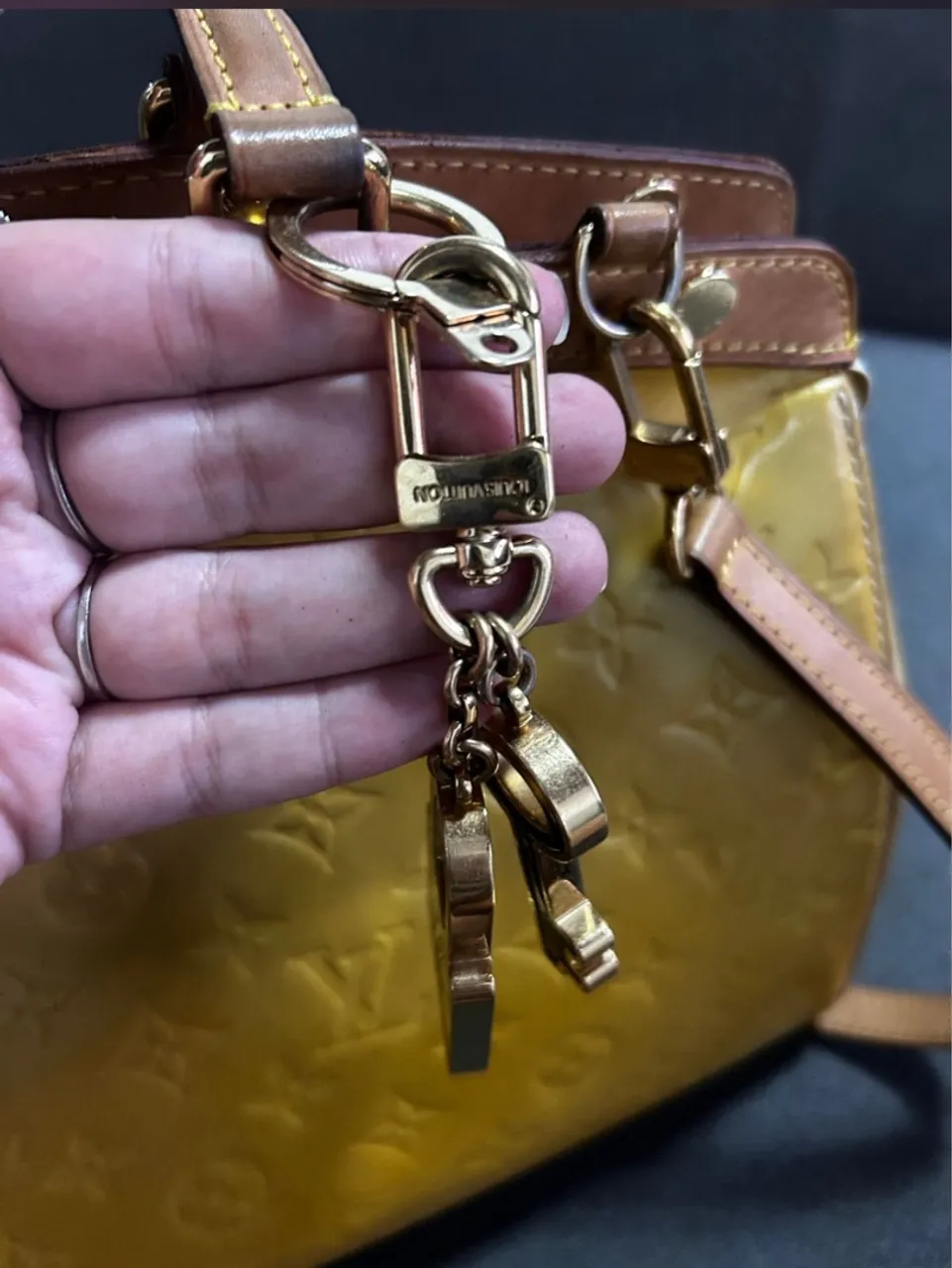 Bolsa Louis Vuitton Amarela Verniz