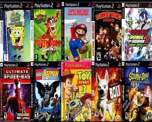Jogos infantis ps2 todo gênero Playstation 2