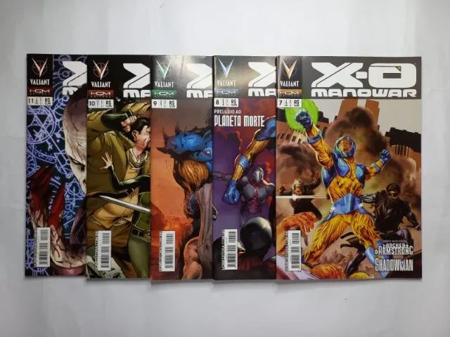 Quadrinhos X-O Manowar 1 a 11 Completa Editora HQ Maniacs 2013 Excelentes - Foto 3