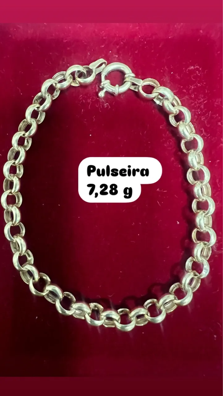 Pulseira de ouro 18k nova garantia eterna