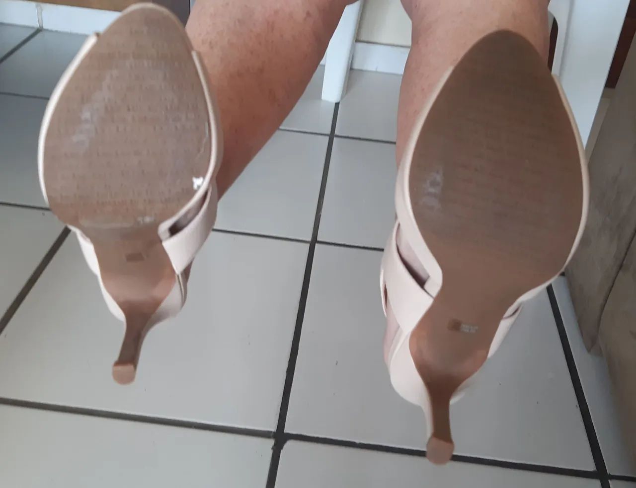 Sandália salto alto Nude Luz da Lua  - Foto 5